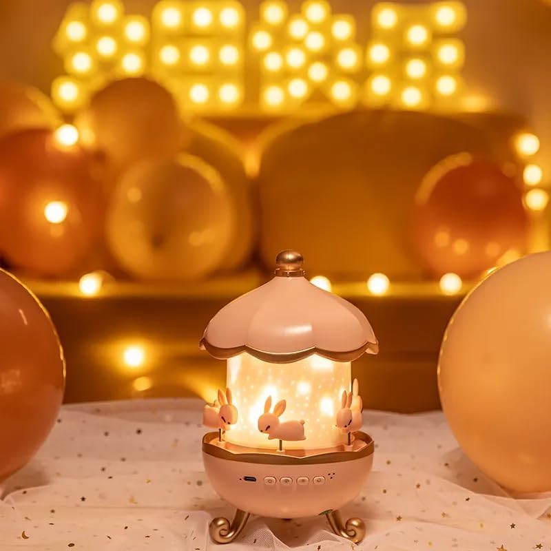 Bunny Carousel Night Light Projector