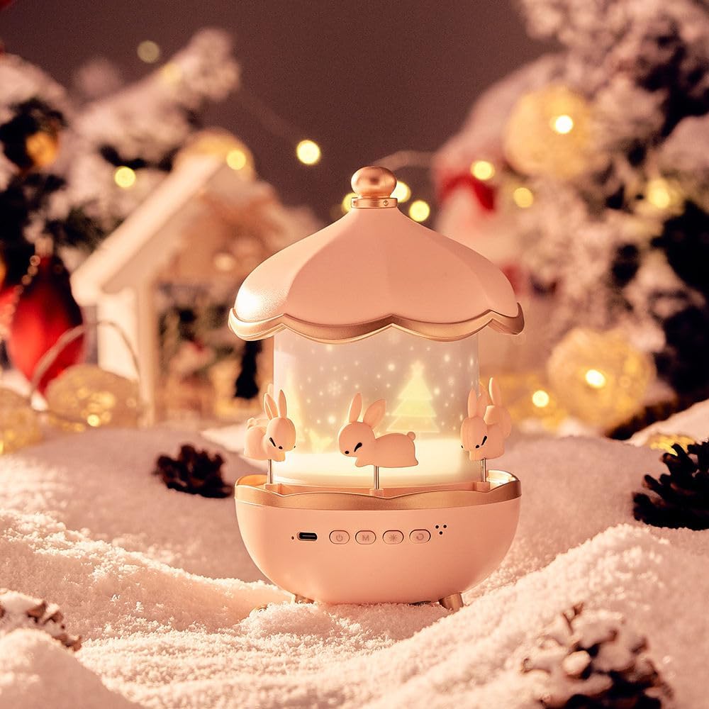 Bunny Carousel Night Light Projector