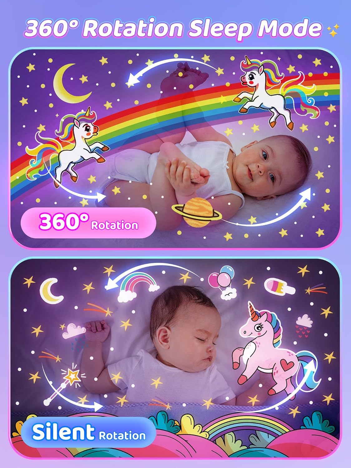 Bunny Carousel Night Light Projector