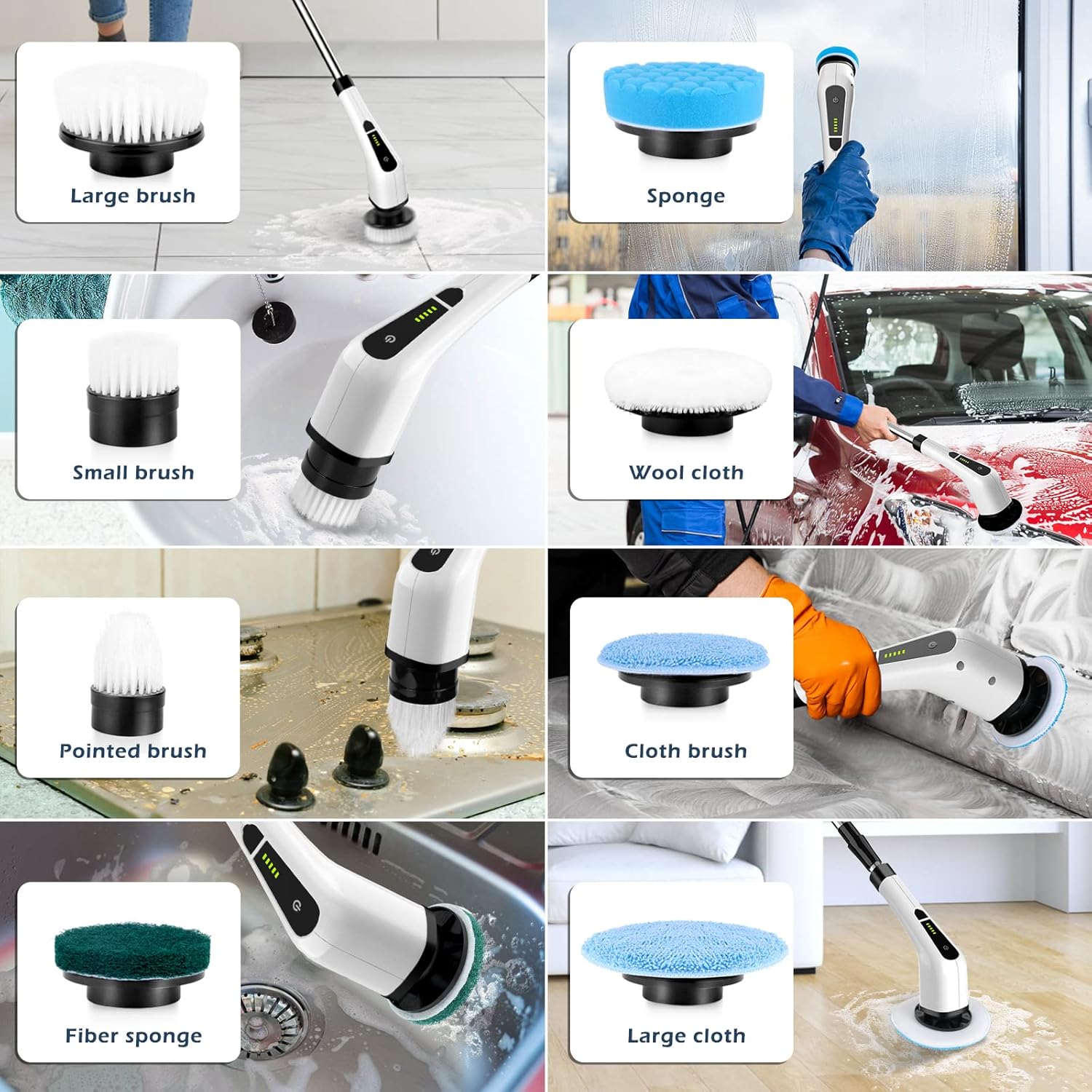 Cordless Electric Spin Scrubber