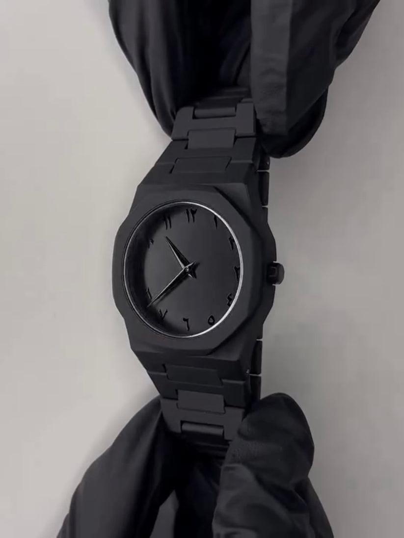 MYVRA ™Black Arabic Aura Watch