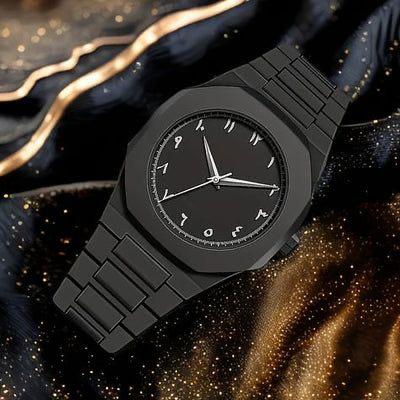 MYVRA ™Black Arabic Aura Watch