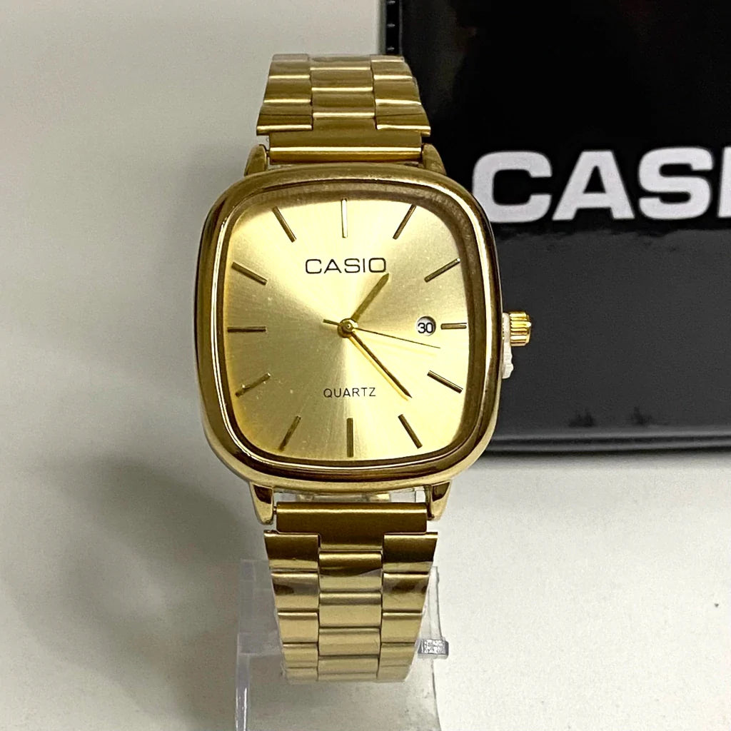 MYVRA ™Casio Watch Gold + Gold – كاسيو ووتش ذهبي + ذهبي